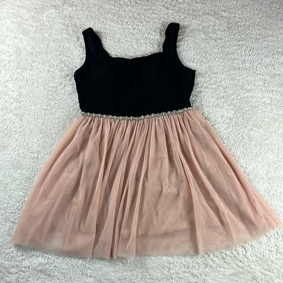 Jodi Kristopher tulle and lace cocktail party dress, size 13 - Picture 3 of 9